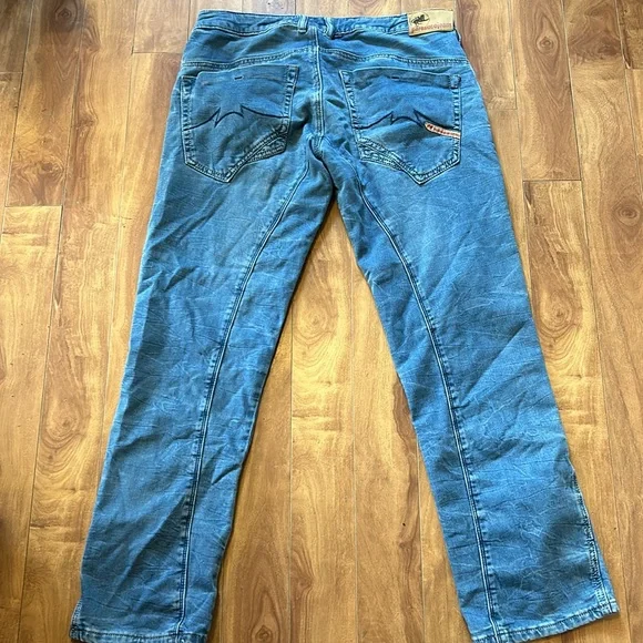 PARASUCO💫Men’s Blue Vintage Straight Leg Front Pocket Jeans - Picture 5 of 12